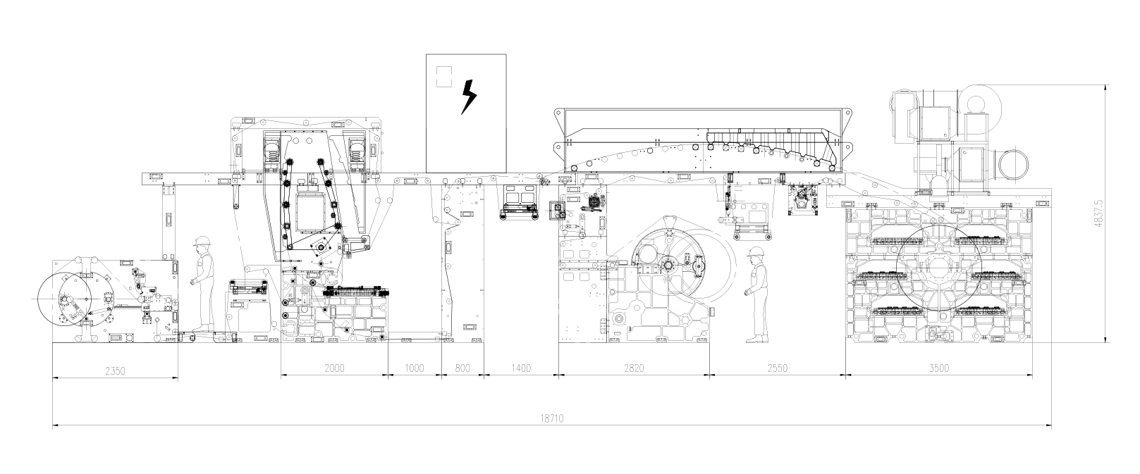 Gearless Flexo tshuab luam ntawv