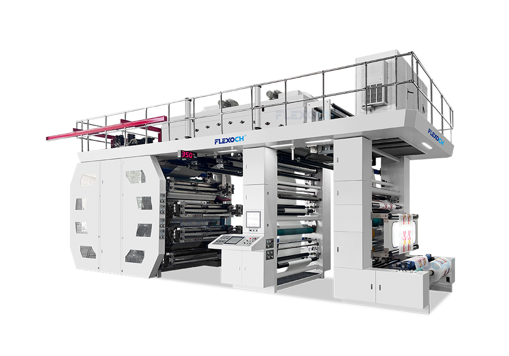 6 Color Central Impression Flexo Press