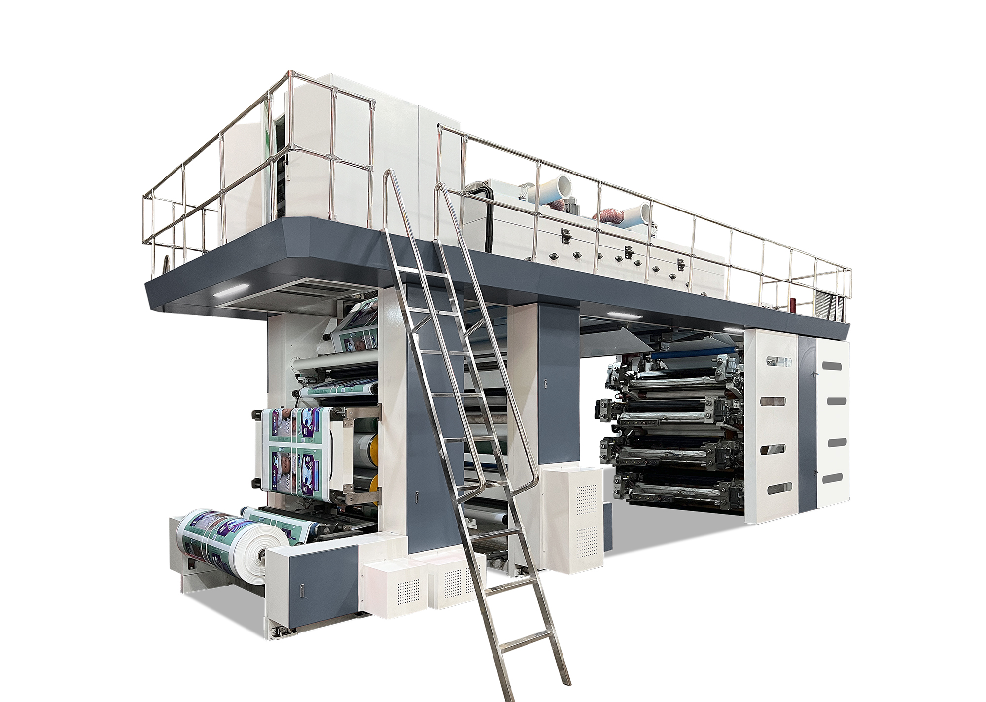8 Color CI Flexo Machine for PP/PE/BOPP