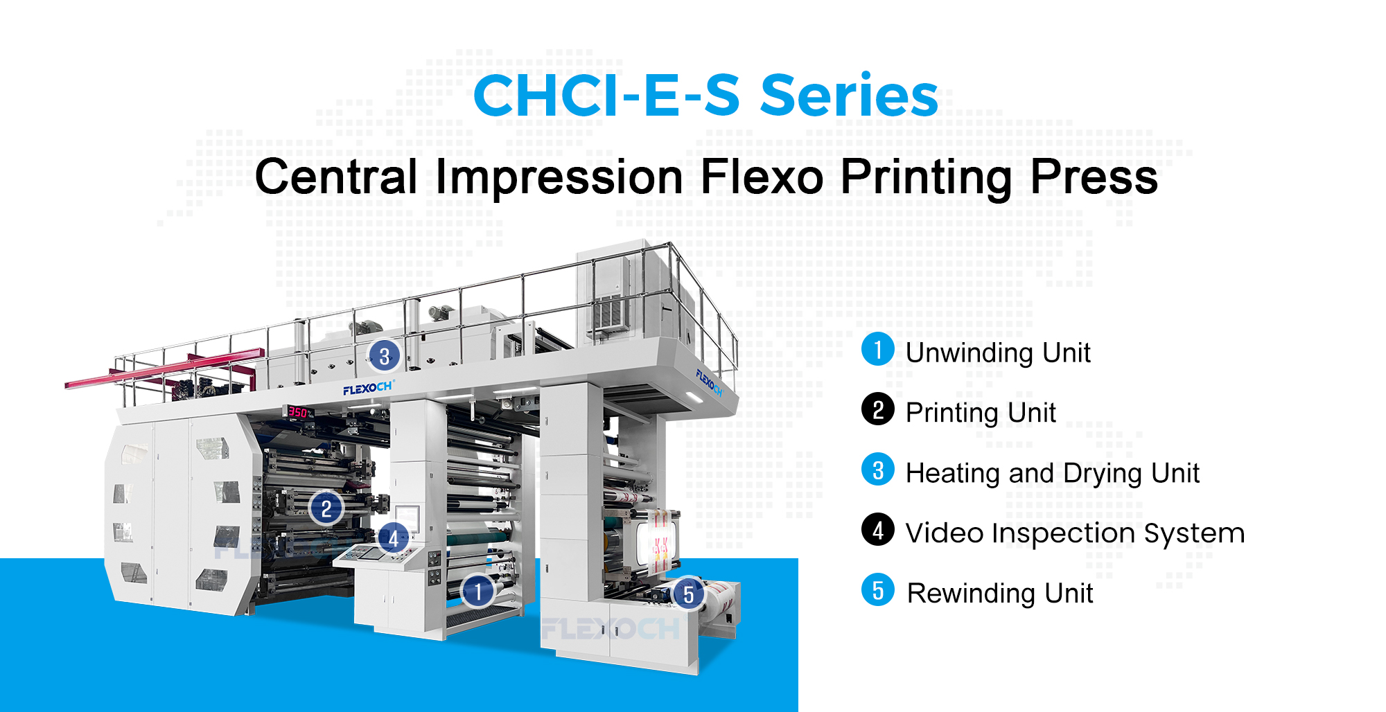 Central Impression  Flexo Printing Press