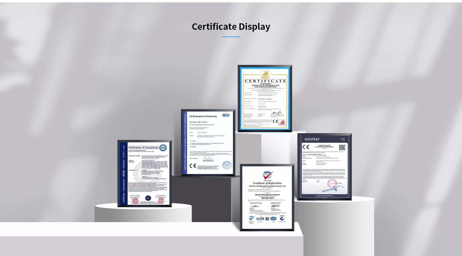 Certificate Display