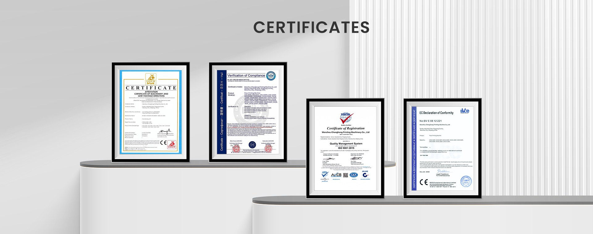 Changhong Certificates