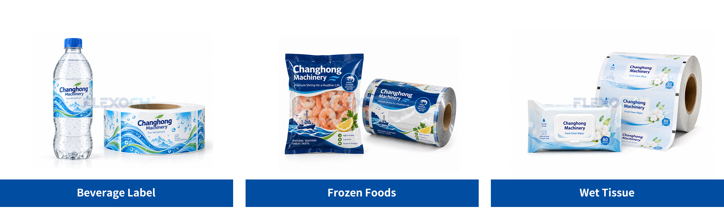 Flexo printing machine sample