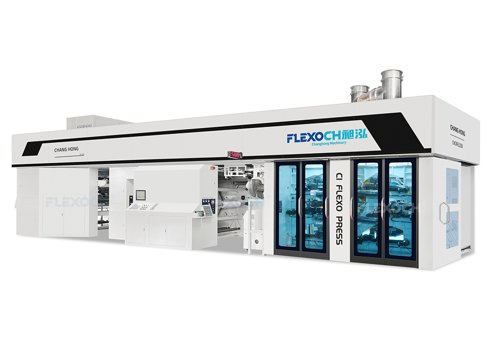 Volle Servo-ratlose Flexo-drukmasjien