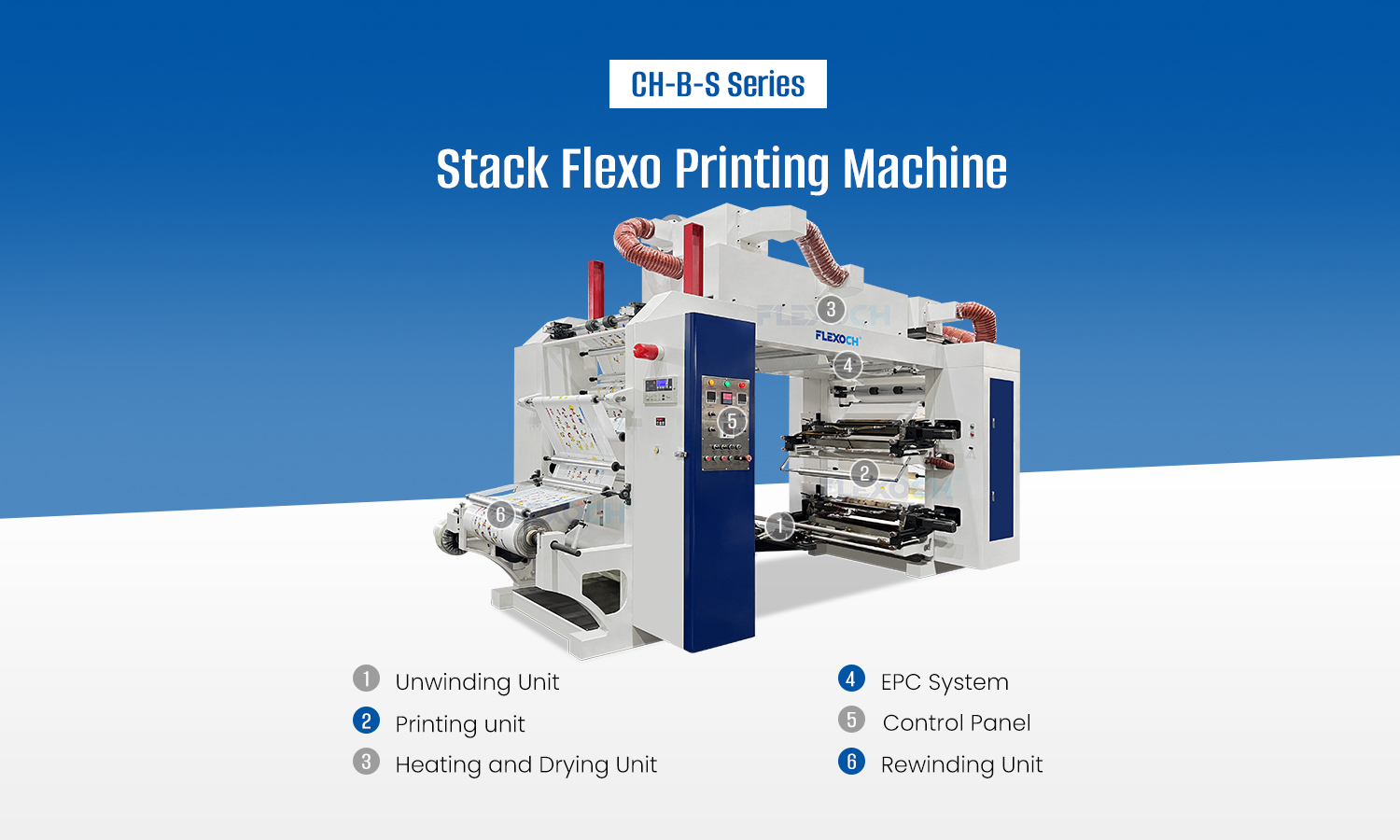 Stack Flexo Printing Machine