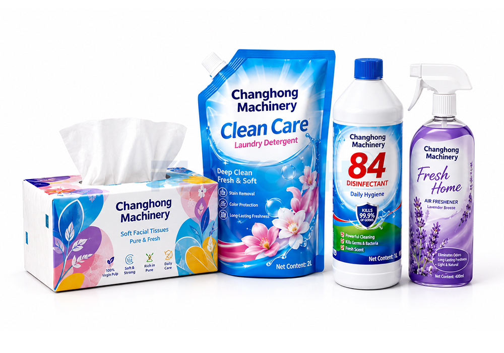 flexo-drukmasjien vir daaglikse chemiese verpakking