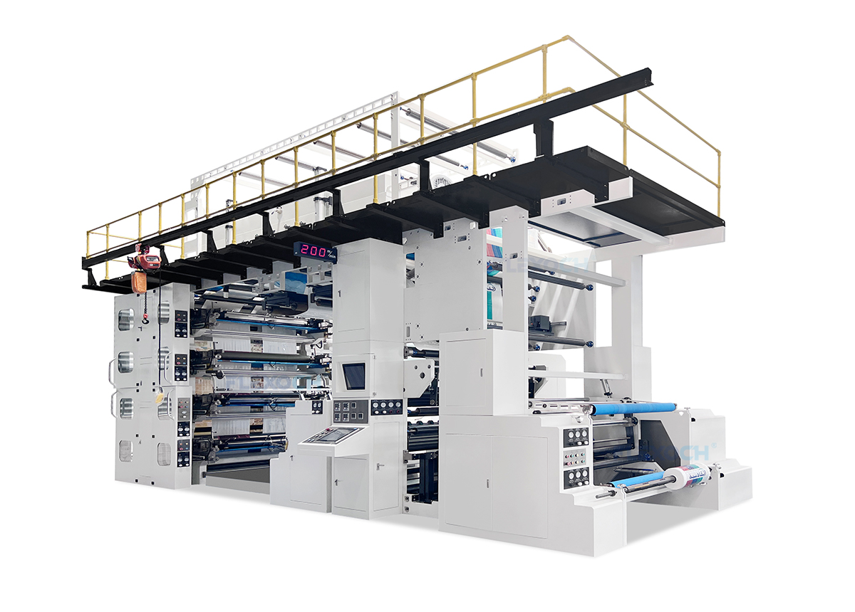 stack type flexographic printing press